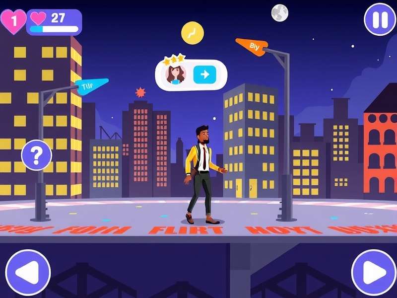 Metro Flirt Adventure Game Screenshot